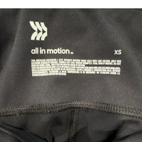 All In Motion Hi Rise Black Leggings Size XS - Picture 5 of 8